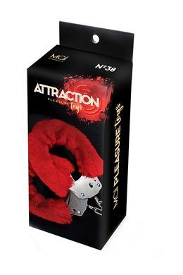 Наручники&nbsp;с&nbsp;мехом&nbsp;MAI&nbsp;No.38&nbsp;METAL&nbsp;FURRY&nbsp;HANDCUFFS&nbsp;RED