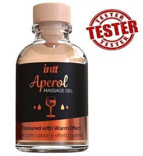 ТЕСТЕР/Массажный гель Intt Aperol 30 мл (при покупке 10 ед., 1 тестер за 1 грн)