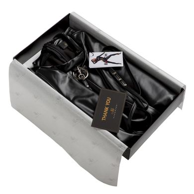 Труси-шорти з декоративними складками F176 Noir Handmade XL, Черный