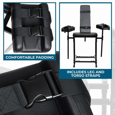 БДСМ кресло-кушетка Extreme Obedience BDSM Chair черный
