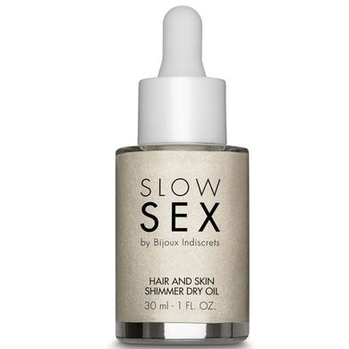 Суха олія для тіла та волосся Slow Sex by Bijoux Indiscrets