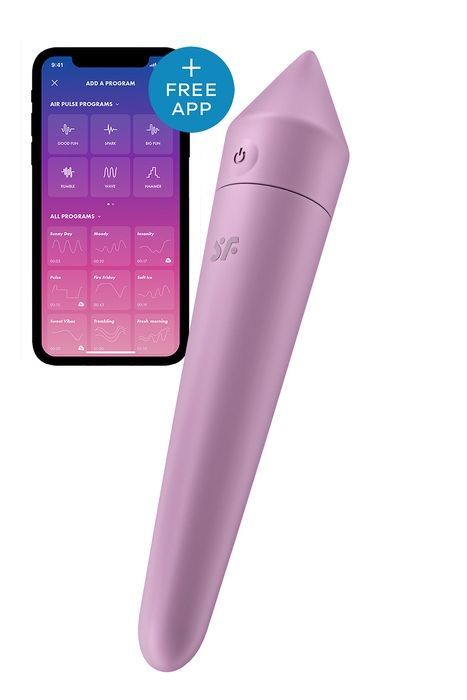 Потужна віброкуля з функцією керування смартфоном Satisfyer Ultra Power Bullet 8, бузковий