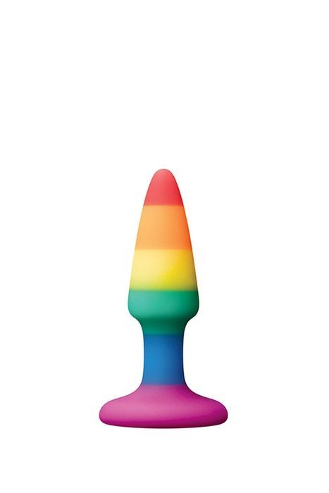 Анальная&nbsp;пробка&nbsp;DREAM TOYS COLOURFUL&nbsp;LOVE&nbsp;RAINBOW&nbsp;ANAL&nbsp;PLUG&nbsp;MINI