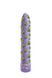 Вибратор нереалистичный с принтом Stoner Vibes Global Novelties, фиолетовый, 20.3 х 3.8 см