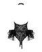 Костюм горничной Obsessive Frilles Черный L/XL