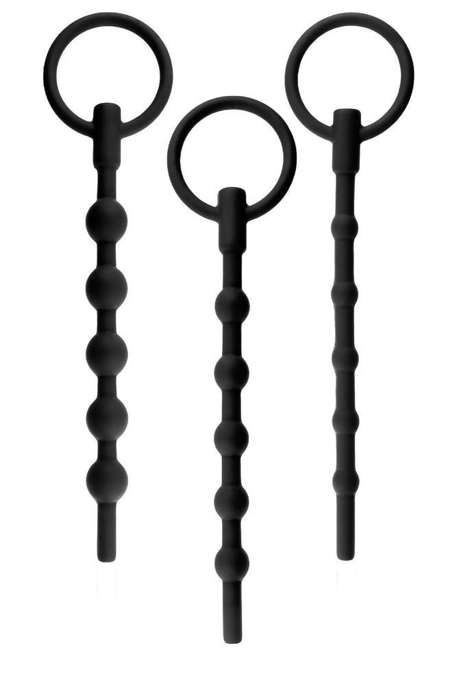 Набор уретральных катетеров NMC Knot Knot черный, 3 шт