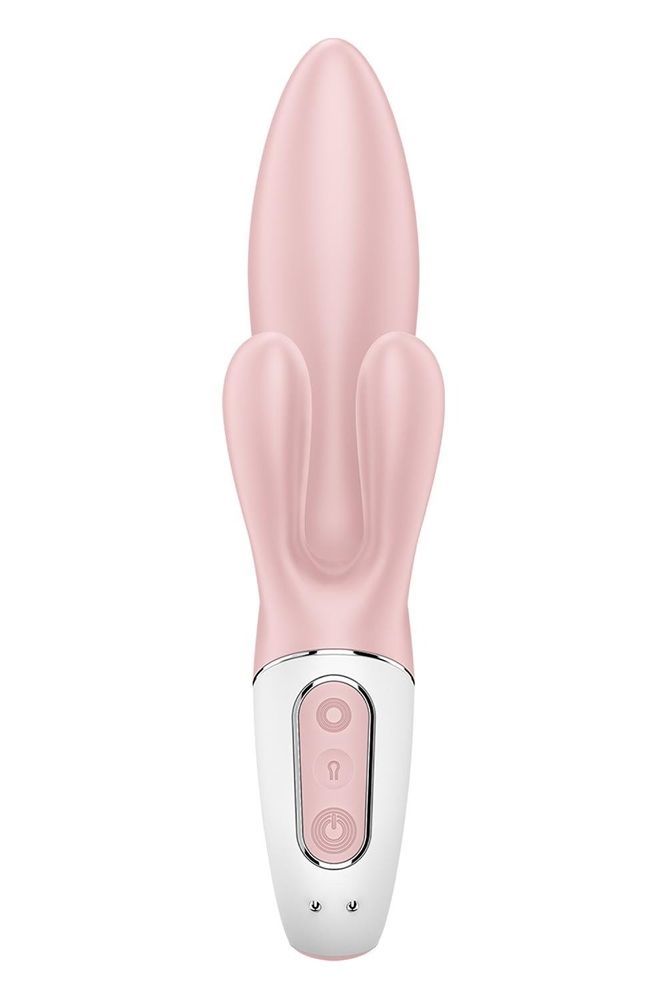 Надувний вібратор-кролик Satisfyer Air Pump Bunny 3 рожевий