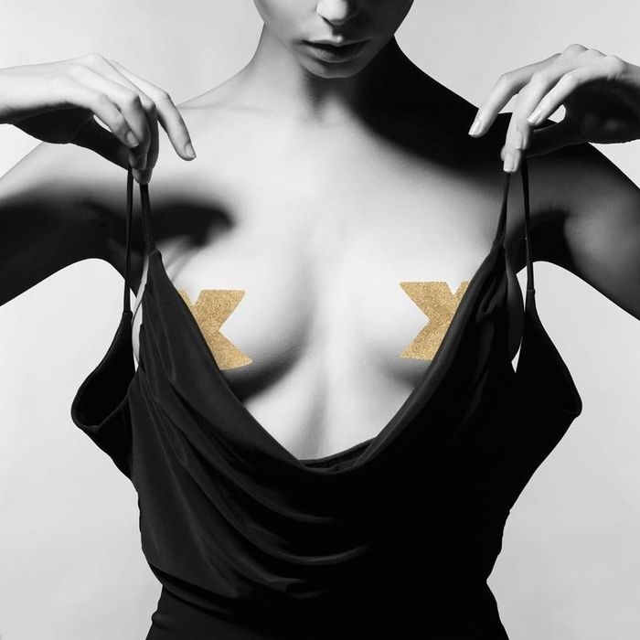 Пестисы в виде крестов Bijoux Indiscrets, золотистые