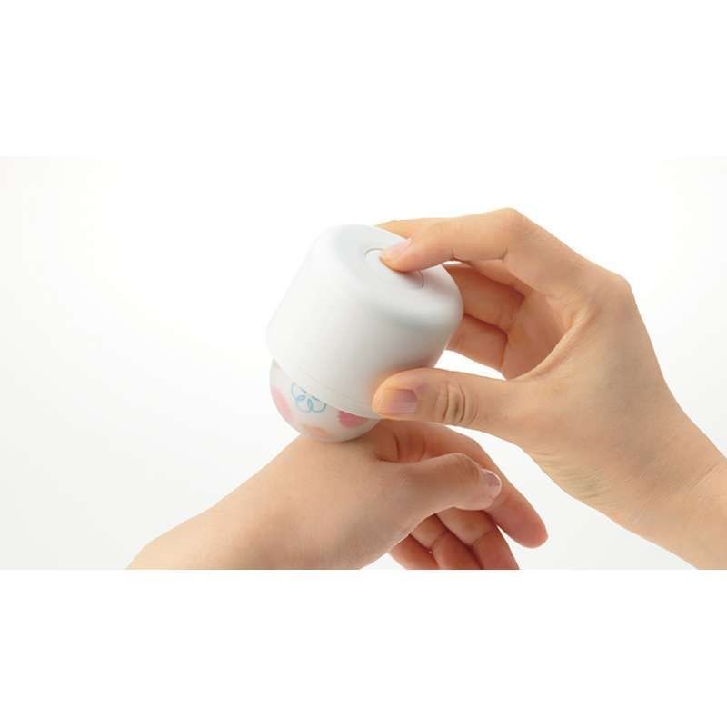 Вібратор для клітора Hana-Temari Iroha, силіконовий, білий, 7 х 6 см
