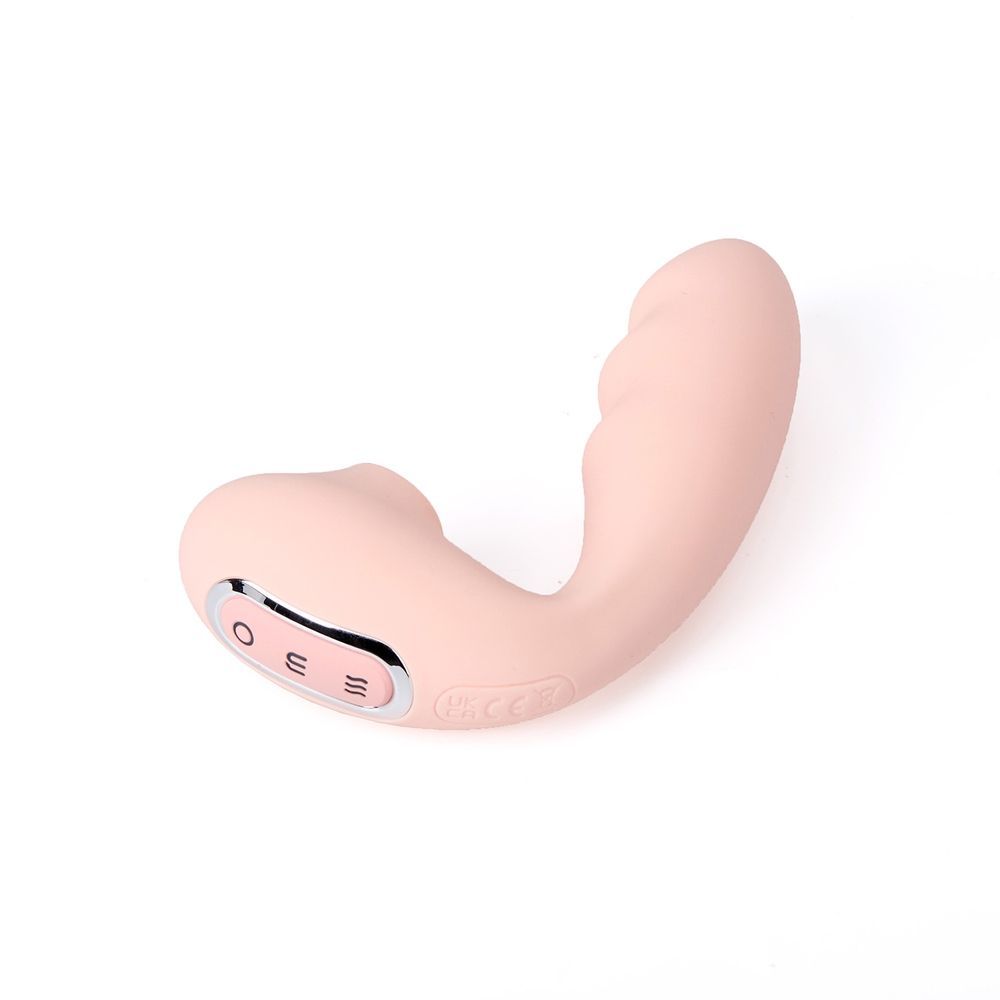 Вибратор с вакуумом и управлением со смартфона BeYourLover Tara X 2, 13,9 &times; 8 см