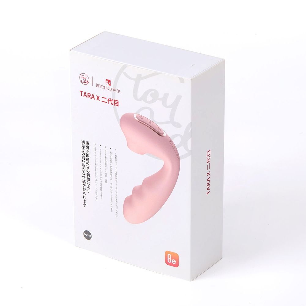 Вибратор с вакуумом и управлением со смартфона BeYourLover Tara X 2, 13,9 &times; 8 см