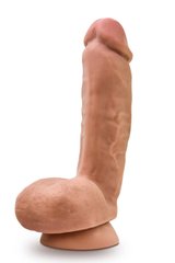 Фалоімітатор реалістичний, з присоскою Blush Loverboy коричневий, 21.5 х 5 см