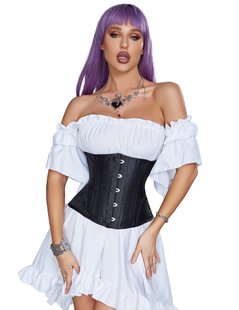 Корсет Star Night Corset з гачками та шнурівкою, чорний, S (без коробки)