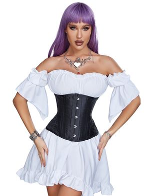 Корсет Star Night Corset з гачками та шнурівкою, чорний, S (без коробки)