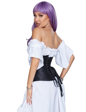 Корсет Star Night Corset з гачками та шнурівкою, чорний, S (без коробки)