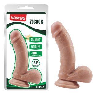 Фаллоимитатор реалистичный Chisa&nbsp;Fashion&nbsp;Dude&nbsp;7&nbsp;Cock на присоске, бежевый