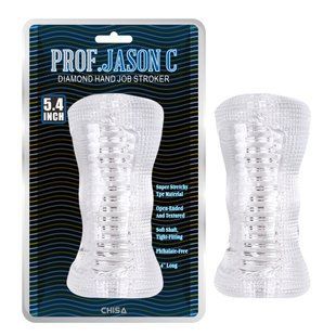 Мастурбатор рельефный Chisa Prof.Jason C Diamond Hand, прозрачный