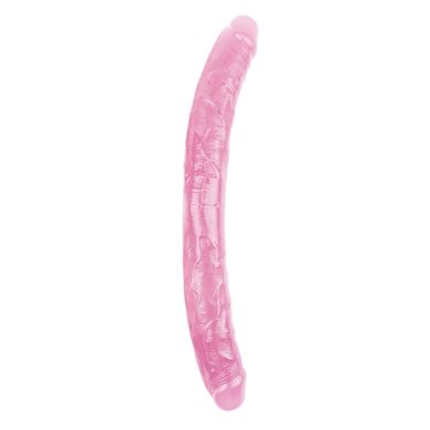 Фалоімітатор двосторонній рожевий Chisa Hi-Rubber 18 INCH