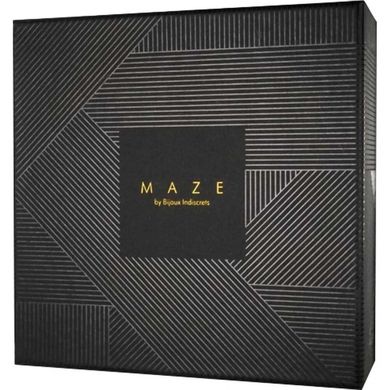 Наручники с поводком Indiscrets MAZE - T-Restraints Black, подарочная упаковка