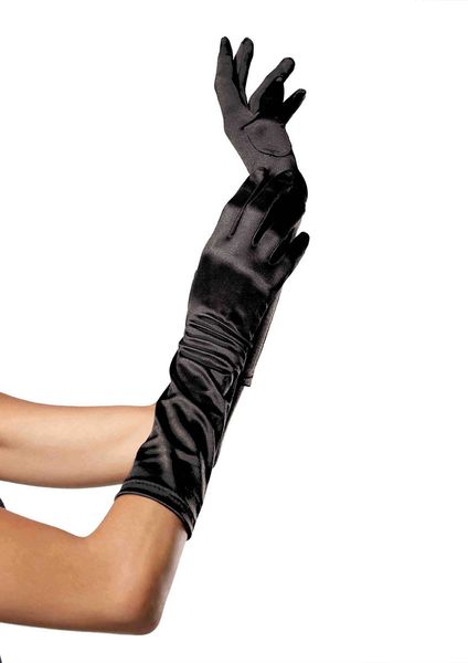 Атласные перчатки Leg Avenue Elbow Length Satin Gloves O/S