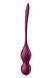 Кульки Кегеля з вібрацією Satisfyer Love Birds Vary та змінними вантажами, бордові