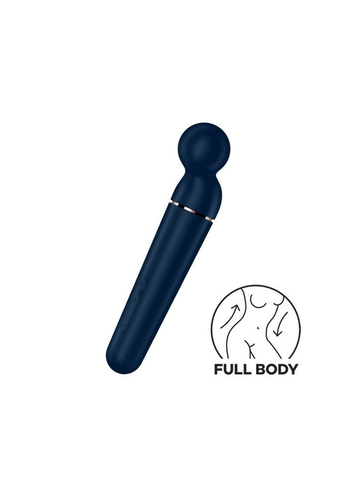 Вибратор-микрофон Satisfyer Planet Wand-er для стимуляции всего тела, синий, XXL