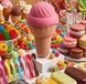 Вибратор и вакуумный стимулятор с язычком Sweet Em 0067F в форме мороженого