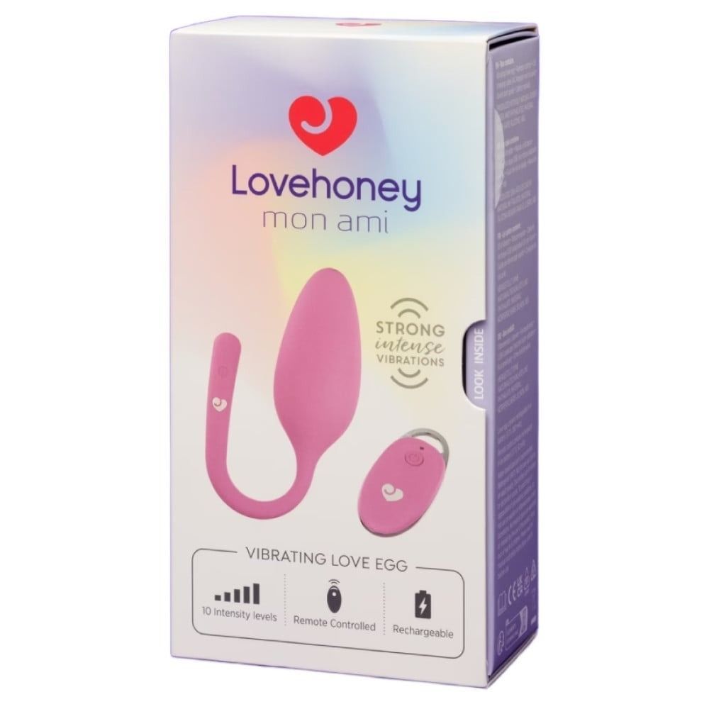 Виброяйцо с пультом дистанционного управления Lovehoney Mon Ami, розовое