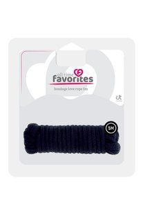Веревка для бондажа BONDX LOVE ROPE - 5M, BLACK