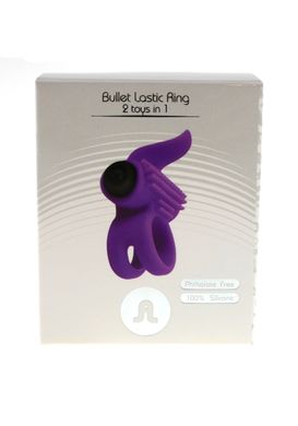 Эрекционное кольцо Adrien Lastic Bullet Lastic Ring с вибрацией