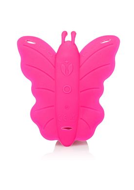 Вібратор-метелик вагінальний з дистанційним пультом CalExotics рожевий, 8.2 х 3.2 см