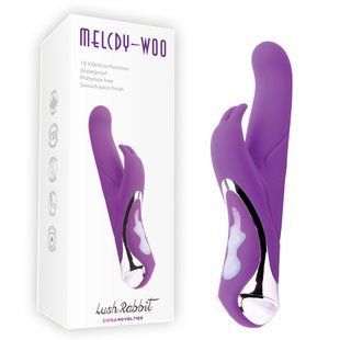 Вібратор&nbsp;кролик&nbsp;Chisa Melody Woo&nbsp;Lush,&nbsp;фіолетовий