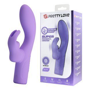 Мини вибратор-кролик Pretty Love Elivia, фиолетовый, 17.2 см х 3.4 см