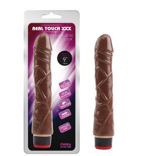 Вибратор реалистичный Chisa Real Touch XXX, коричневый, 22 х 3.7 см