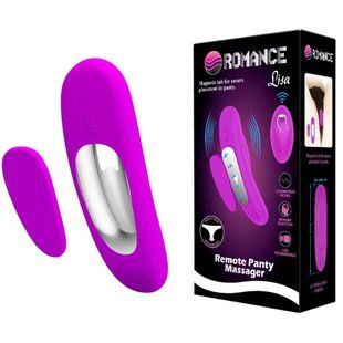 Вібратор в трусики BAILE Romance Lisa, фіолетовий, 9,5 &times; 3 см