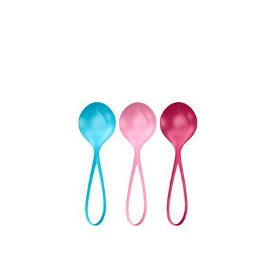Набір одинарних вагінальних кульок Satisfyer Strengthening Balls різнокольорові