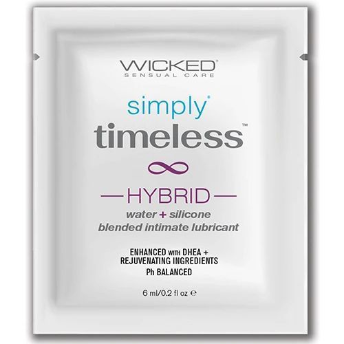 Пробник гибридного лубриканта Wicked Simply Timeless Hybrid без глицерина, 6 мл