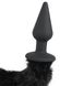 Анальна пробка із гнучким хвостом Bad Kitty чорна, 3.5 х 73 см