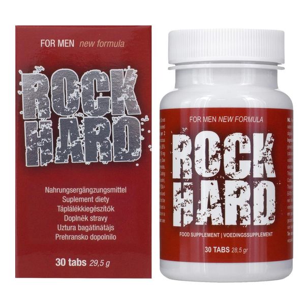 Пищевая добавка для потенции Rock Hard, (цена за упаковку, 30 капсул)