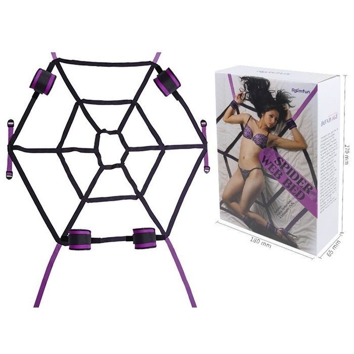 Набор фиксаторов Roоmfun Spider Web Bed в виде паутины на кровать