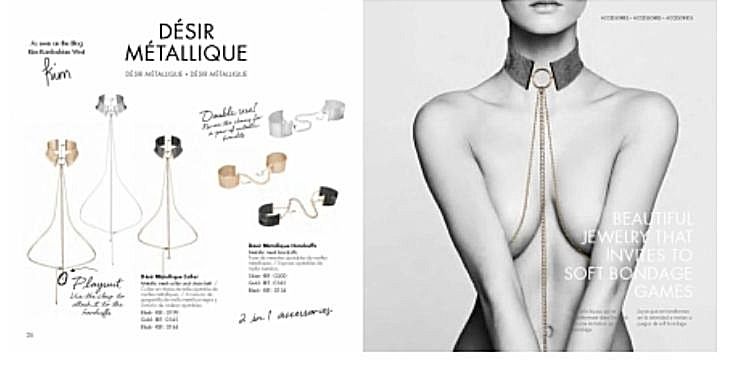 Украшение Bijoux Indiscrets Desir Metallique Collar - Silver