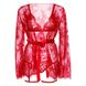 Комплект белья с кружевным халатом Leg Avenue, красный S