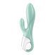 Надувний вібратор- кролик Satisfyer з функцією управління через додаток, м'ятний