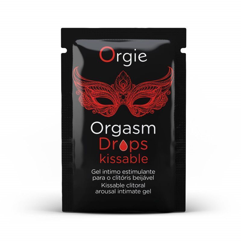ПРОБНИК/Возбуждающие капли для клитора Orgie Orgasm Drops Kissable со вкусом яблока и корицы, 2 мл