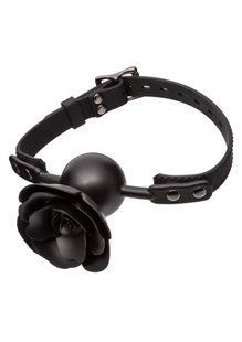 Кляп зі знімною трояндою CalExotiс Removable Rose Gag, чорний
