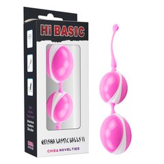 Вагінальні кульки-Chisa Geisha Lastic Double Balls II, Hi-Basic Pink, Рожевий