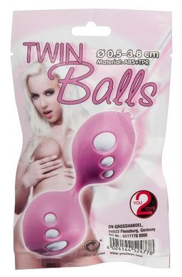 Шарики вагинальные розовые Twin Balls