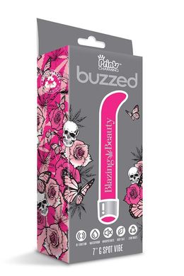 Вибратор Buzzed G-spot Vibe, ярко розовый, 17,7 см