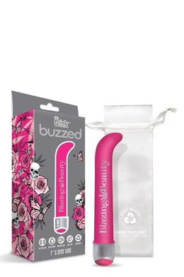 Вибратор Buzzed G-spot Vibe, ярко розовый, 17,7 см