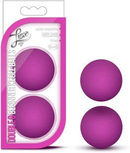 Вагінальні кульки Кегеля без зчіпки Blush Luxe рожеві, 2.5 см